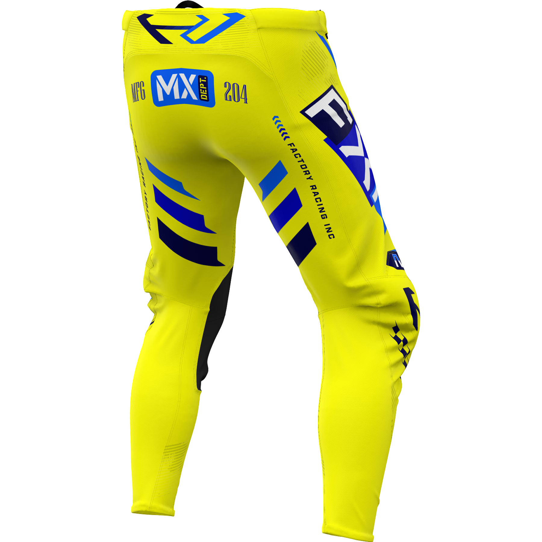 FXR Podium Gladiator MX Pant 2025.5 Yellow/Navy/Blue