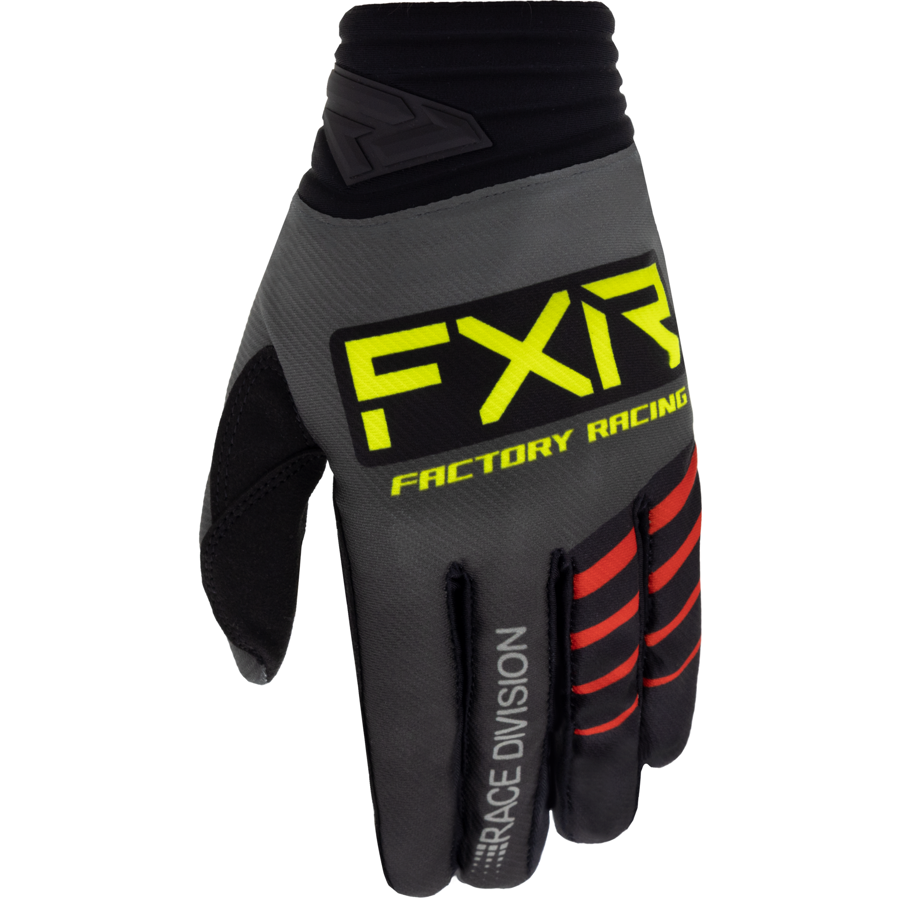 FXR Prime MX Glove Grey/Black/Hi-Vis