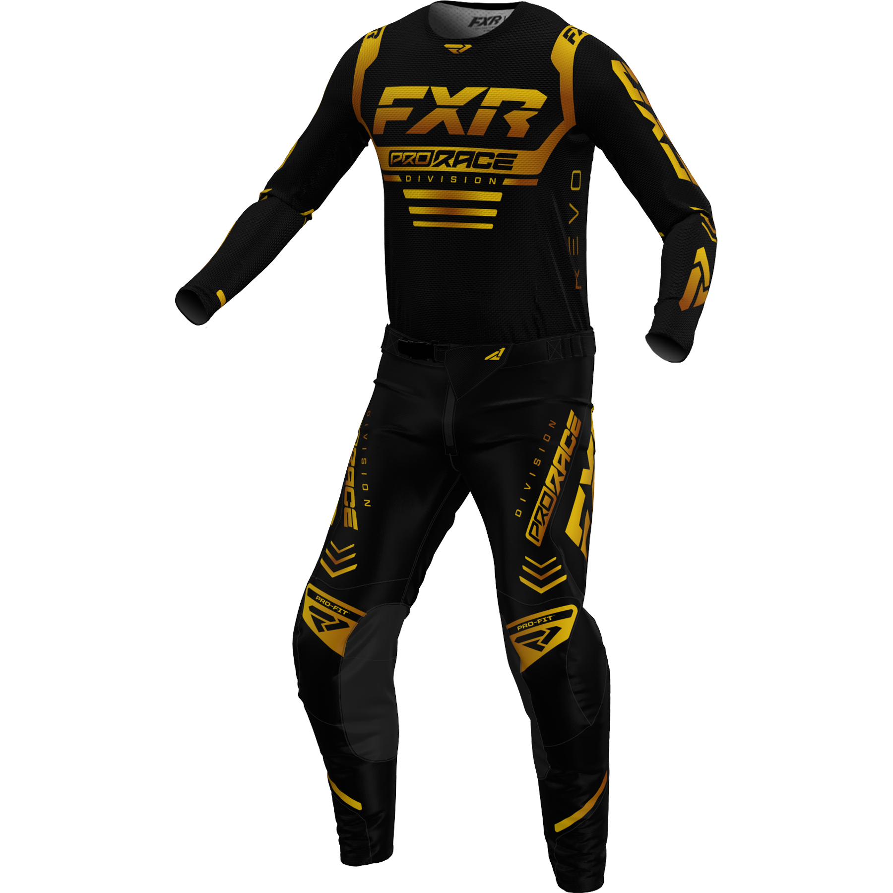 FXR Revo 2024 MX Kit Combo Black/Gold