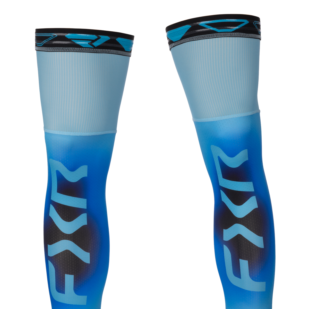FXR Knee Brace Riding Sock AIR 2027 Sky/Black