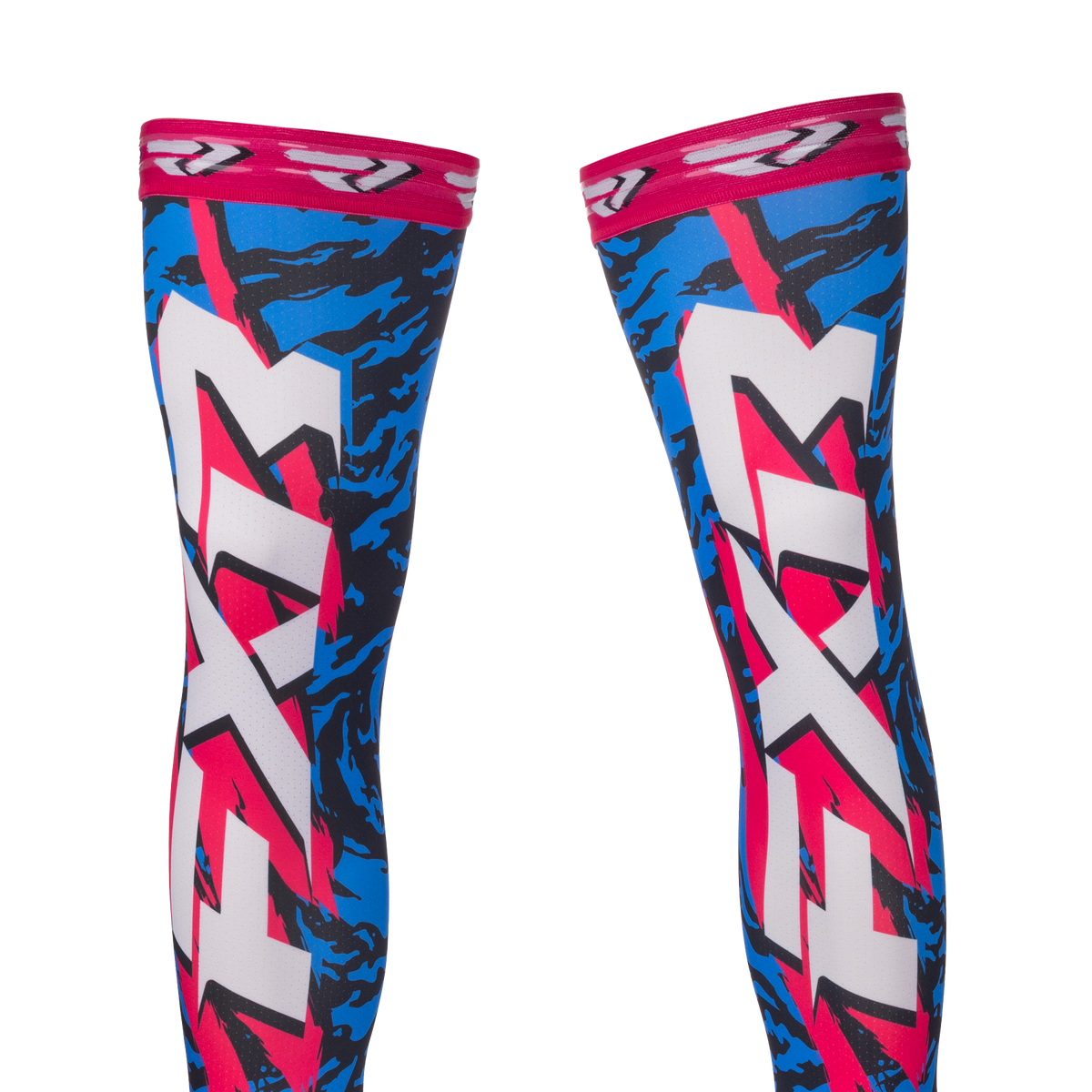 FXR Knee Brace Riding Sock 2027 Blue/Black/Razz