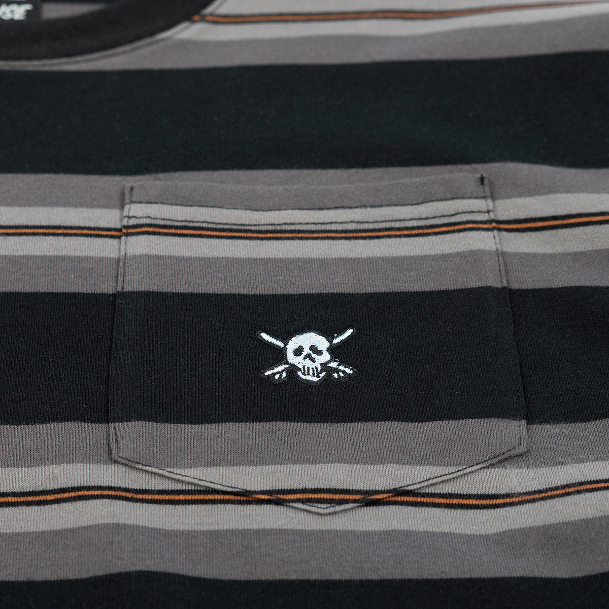 Fasthouse Rufus Yarn Dye Tee - Black/Grey