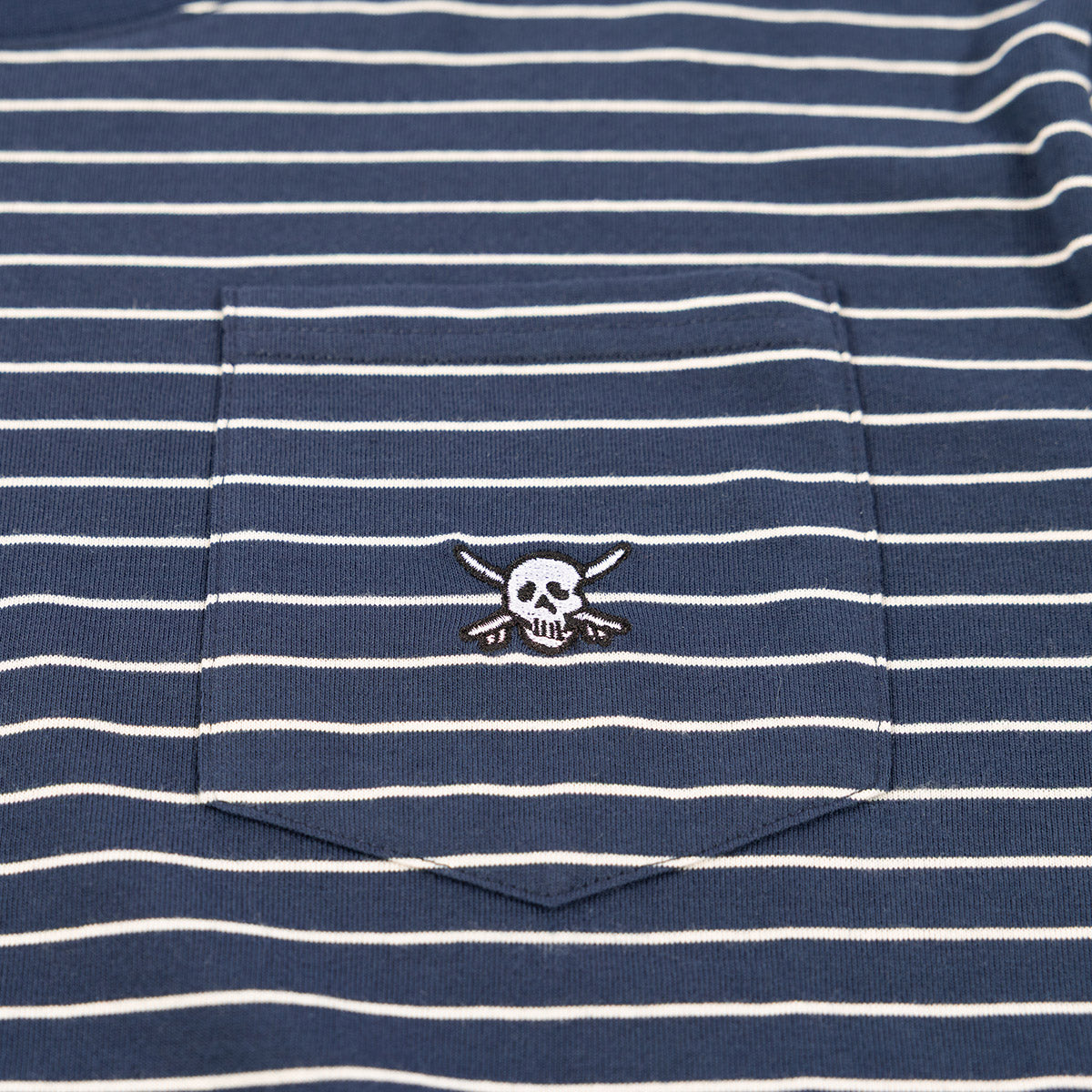 Fasthouse Rufus Yarn Dye Tee - Navy/White