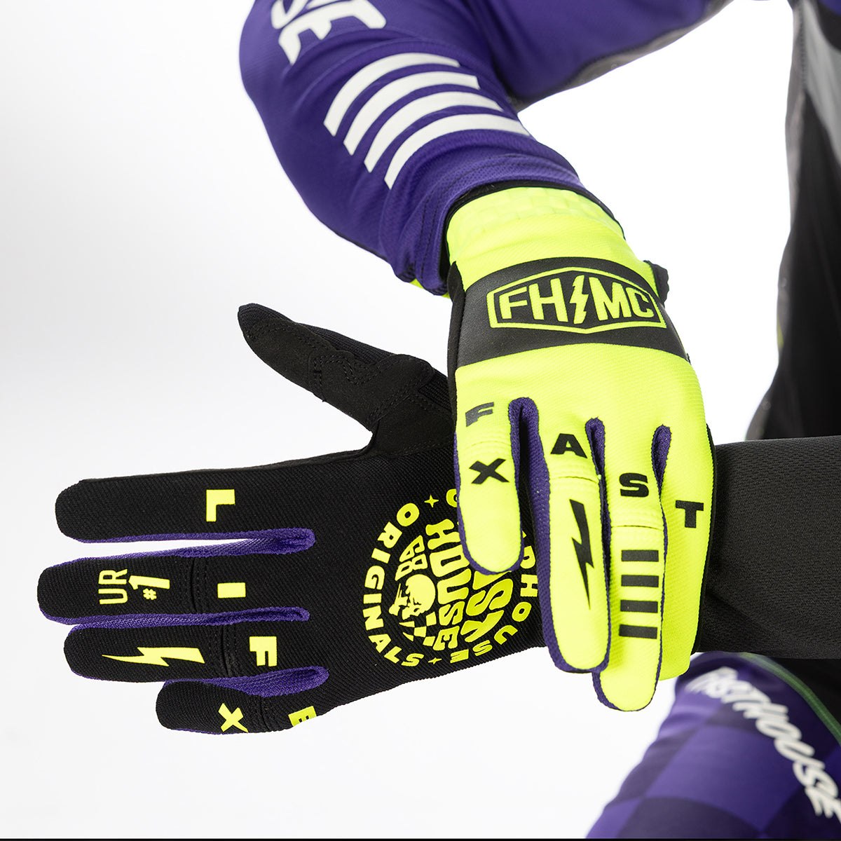 Fasthouse Speed Style Atomic Youth MX Glove - High Viz/Black
