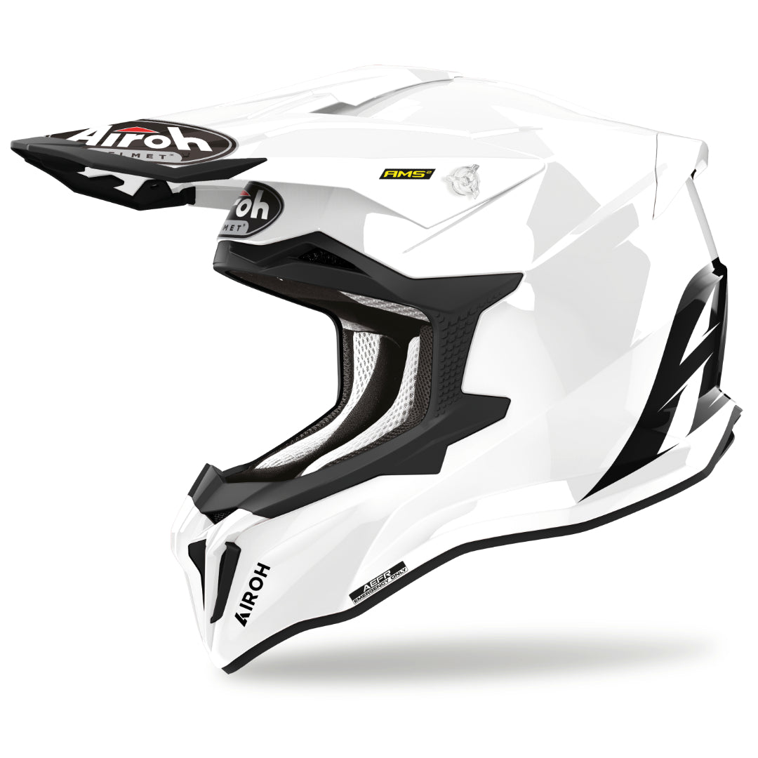 Airoh Strycker Colour Gloss MX Helmet White