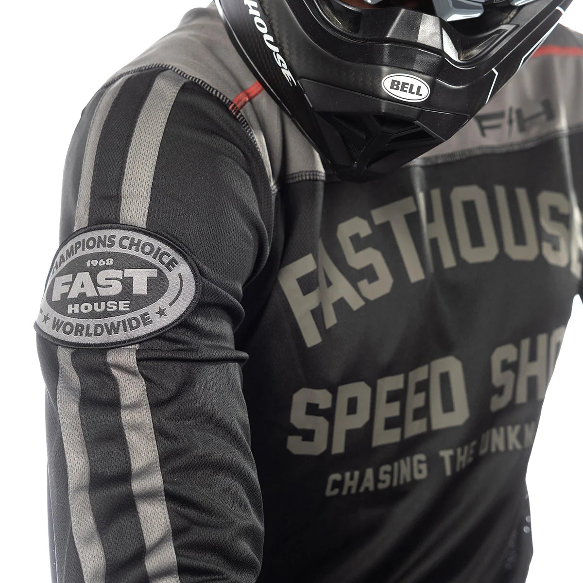 Fasthouse Sanguaro Petrol LS MX Jersey - Black/Gray