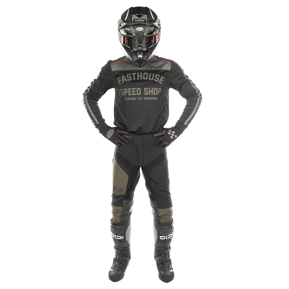 Fasthouse Sanguaro Petrol LS MX Jersey - Black/Gray