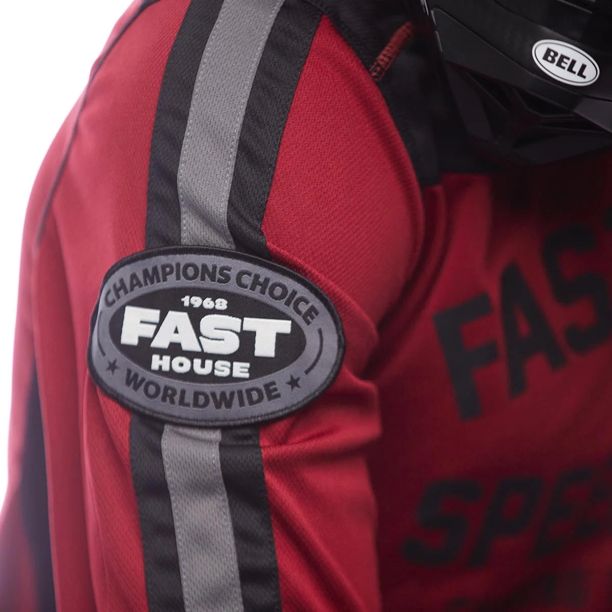 Fasthouse Sanguaro Petrol LS MX Jersey - Cardinal