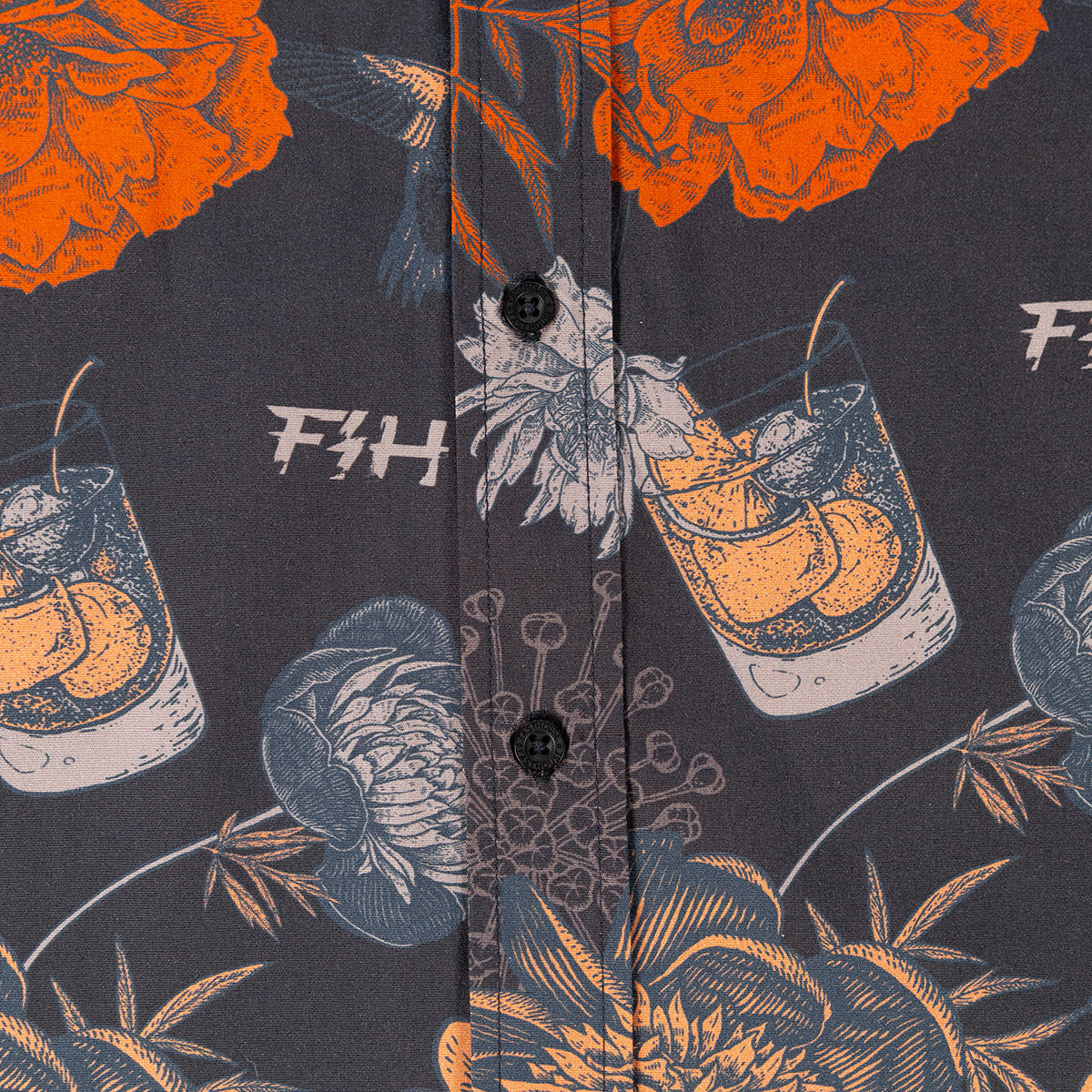 Fasthouse Scene Button Up - Vintage Black