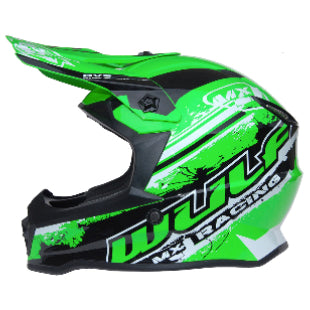 Wulfsport YOUTH Off Road Pro MX Helmet Green