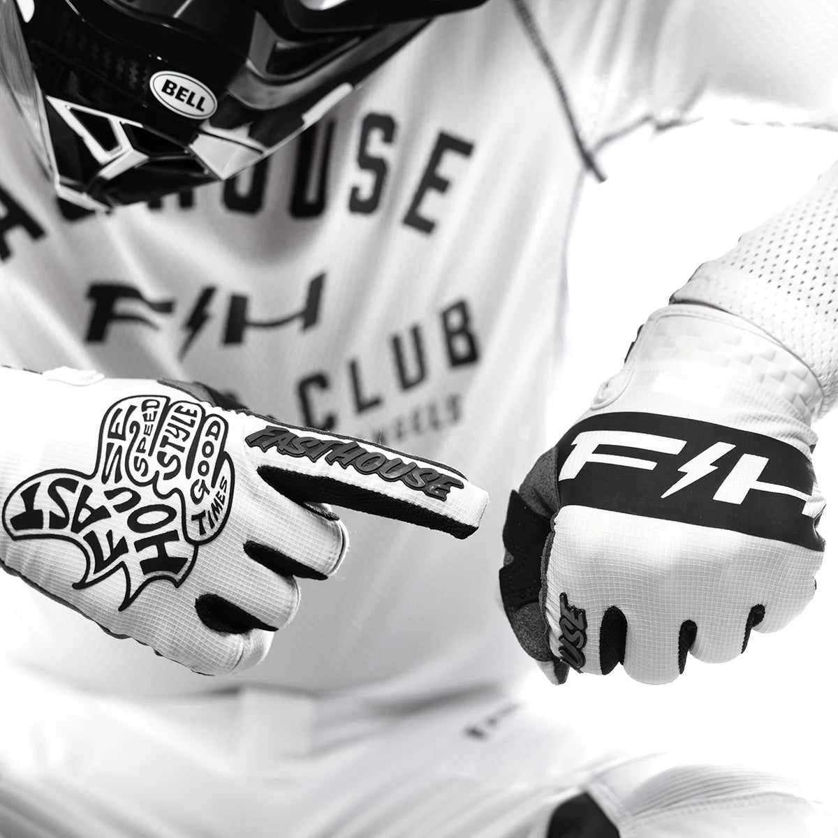 Fasthouse Speed Style Club MX Glove White