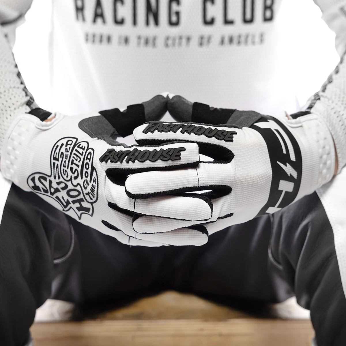Fasthouse Speed Style Club MX Glove White