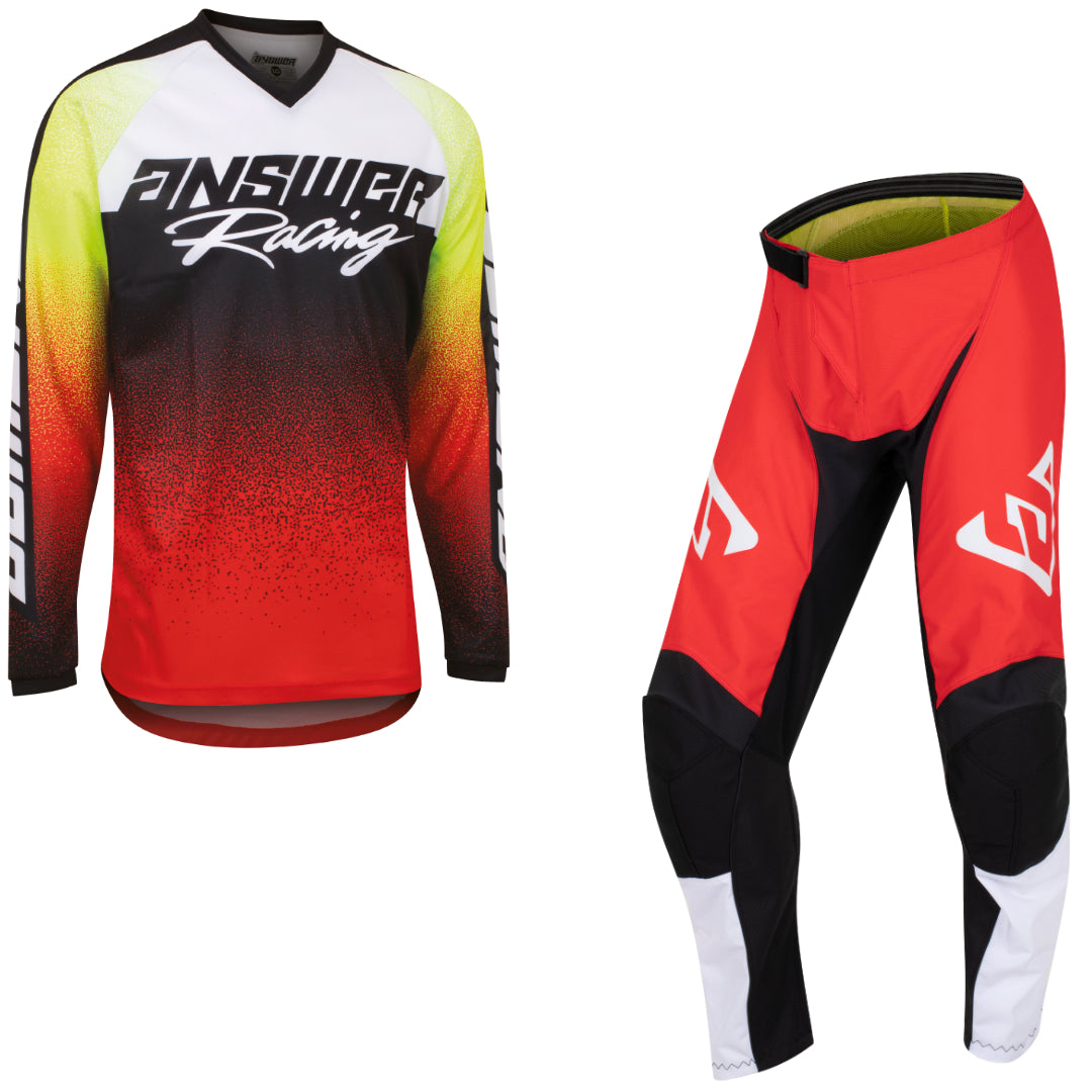 Answer Syncron YOUTH Prism MX Kit Combo Red/ Hyper Acid