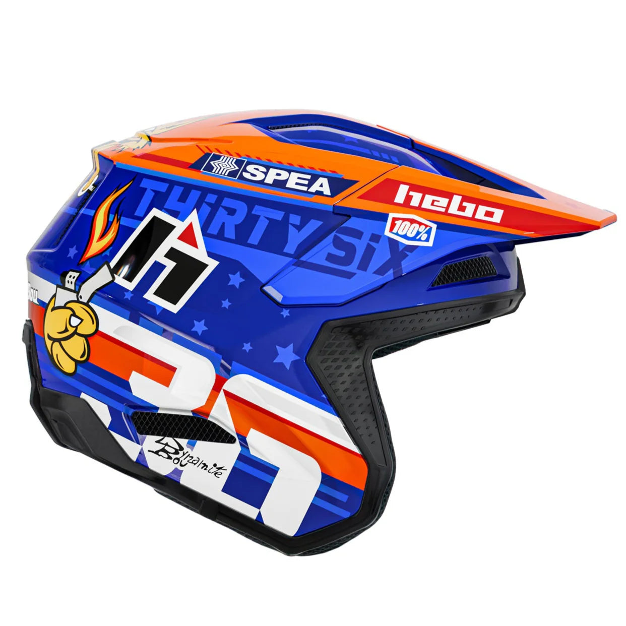 Hebo Trials Helmet Zone Pro Toni Bou Blue