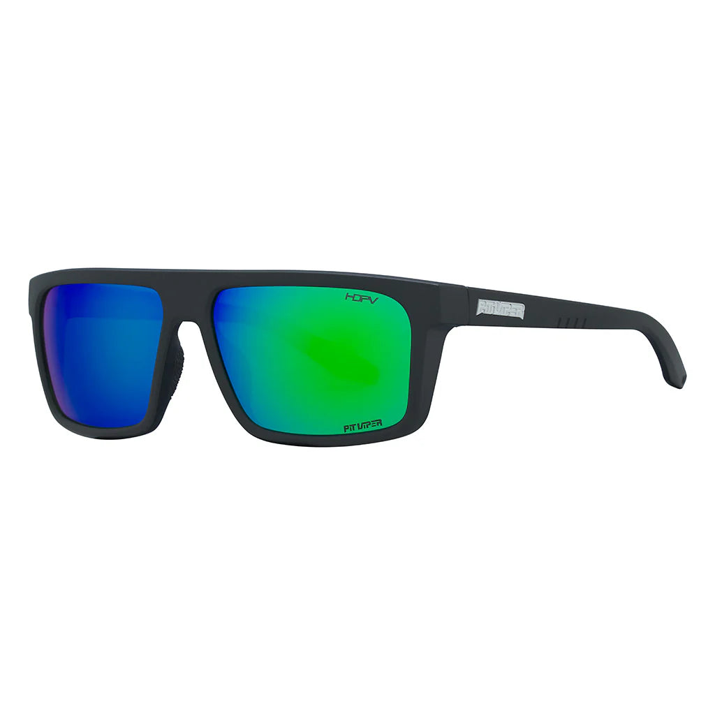 Pit Viper The Exec Turboshaft Sunglasses - HDPV Polarized Blue/Green Lens