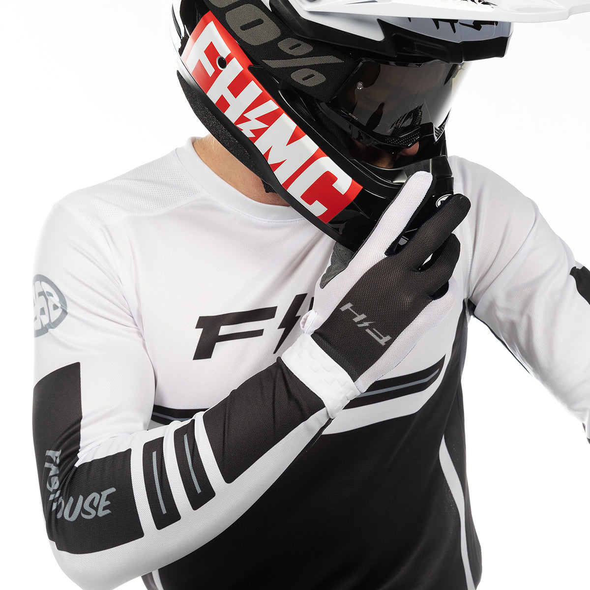 Fasthouse Vapor React MX Glove - White/Black