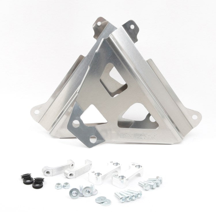 Works Connection Radiator Braces YAMAHA YZ250F 24-25, YZ450F 23-25 Silver