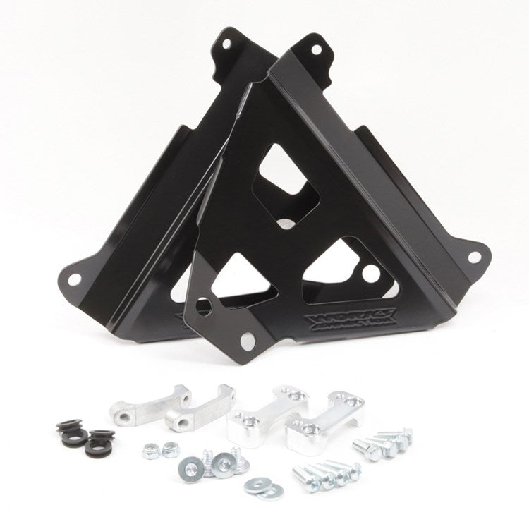 Works Connection Radiator Braces YAMAHA YZ250F 24-25, YZ450F 23-25 Black
