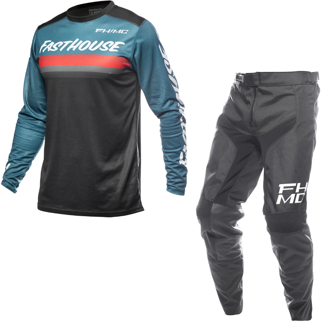 Fasthouse YOUTH Carbon Force MX Kit Combo - Teal