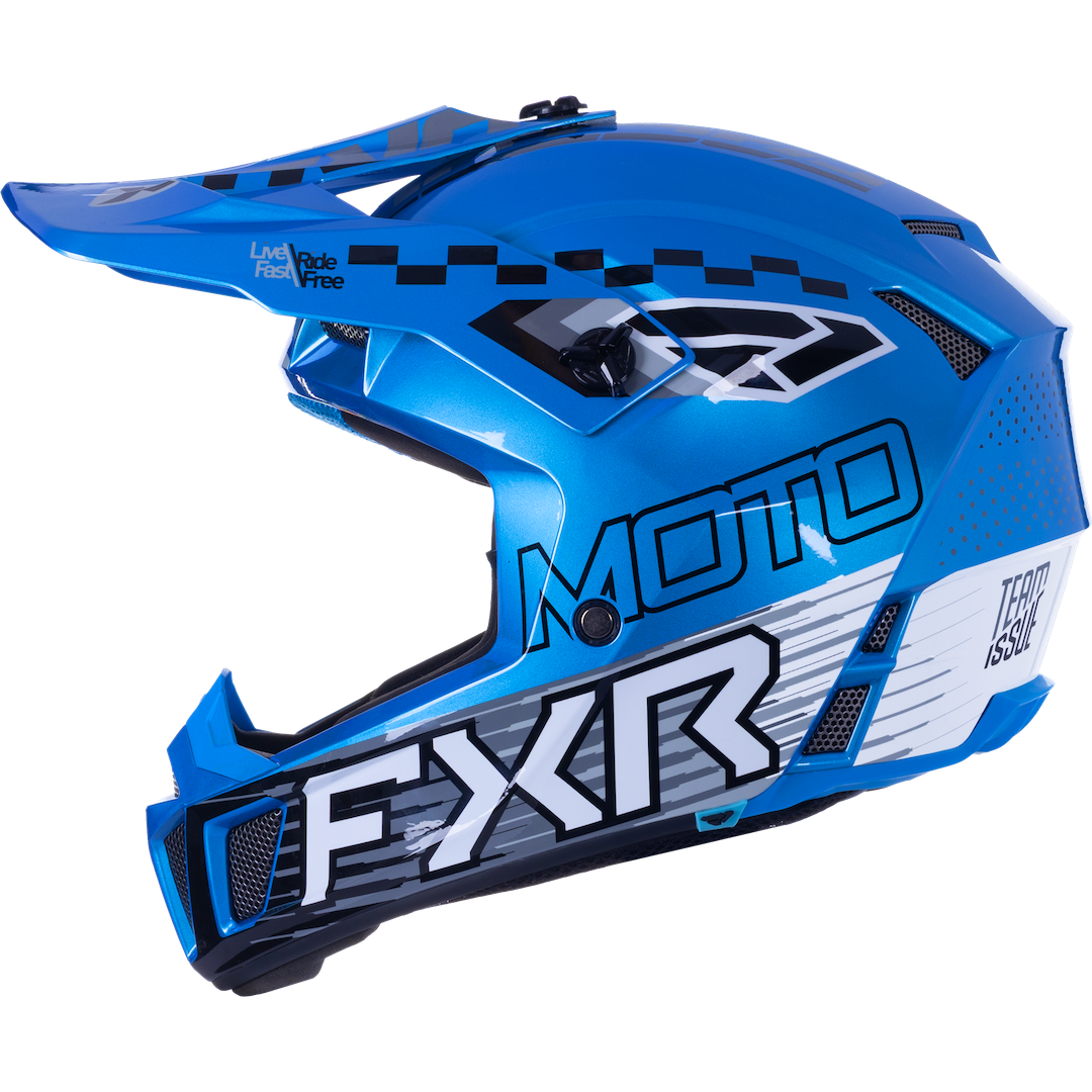 FXR YOUTH Clutch MX Helmet 2026 Blue