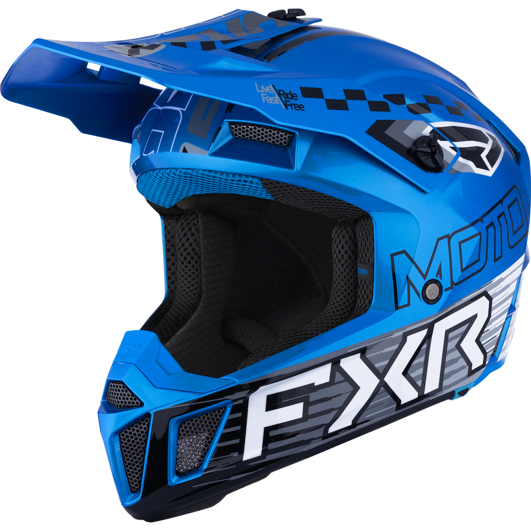 FXR YOUTH Clutch MX Helmet 2026 Blue
