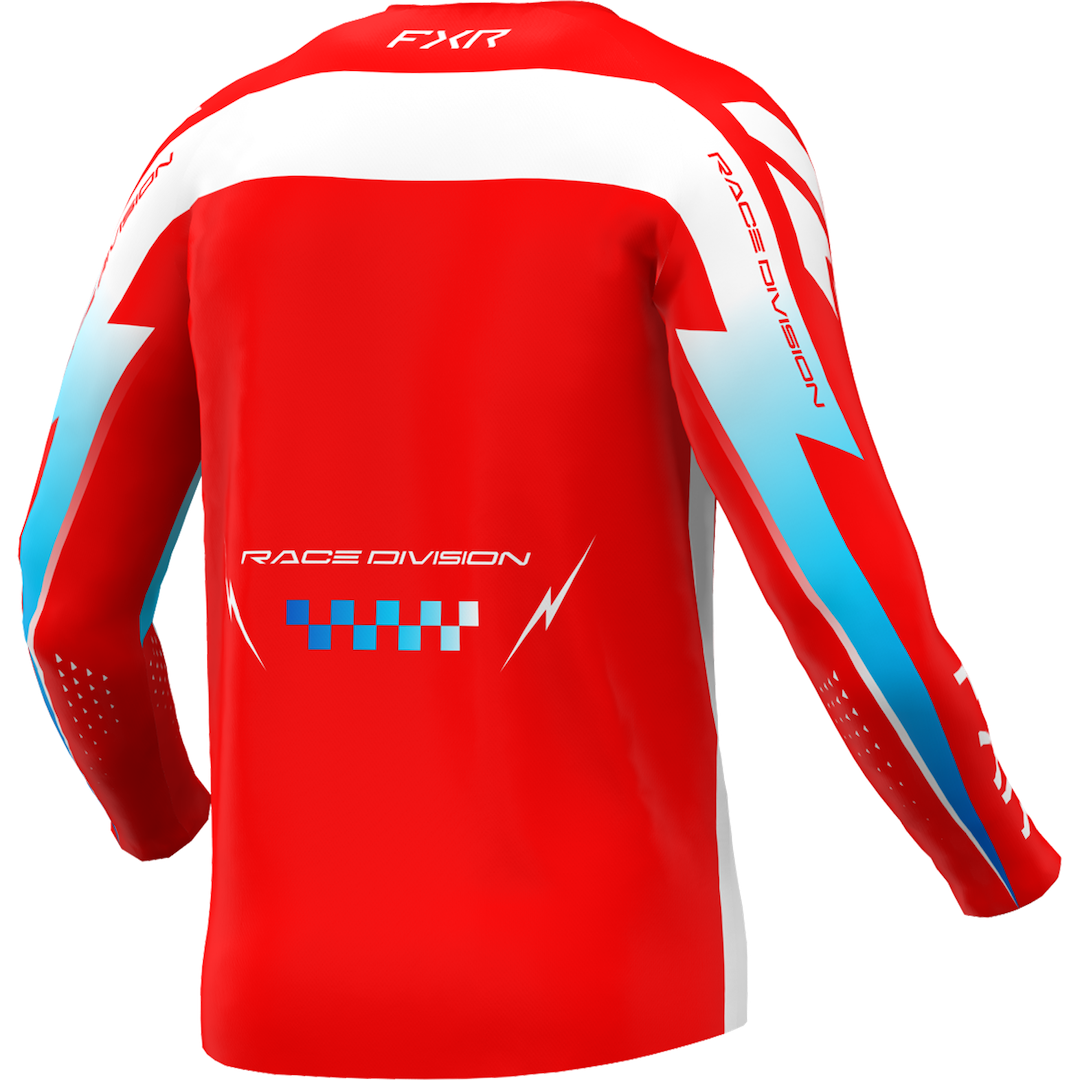 FXR YOUTH Clutch MX Jersey 2026 Red/Blue/White