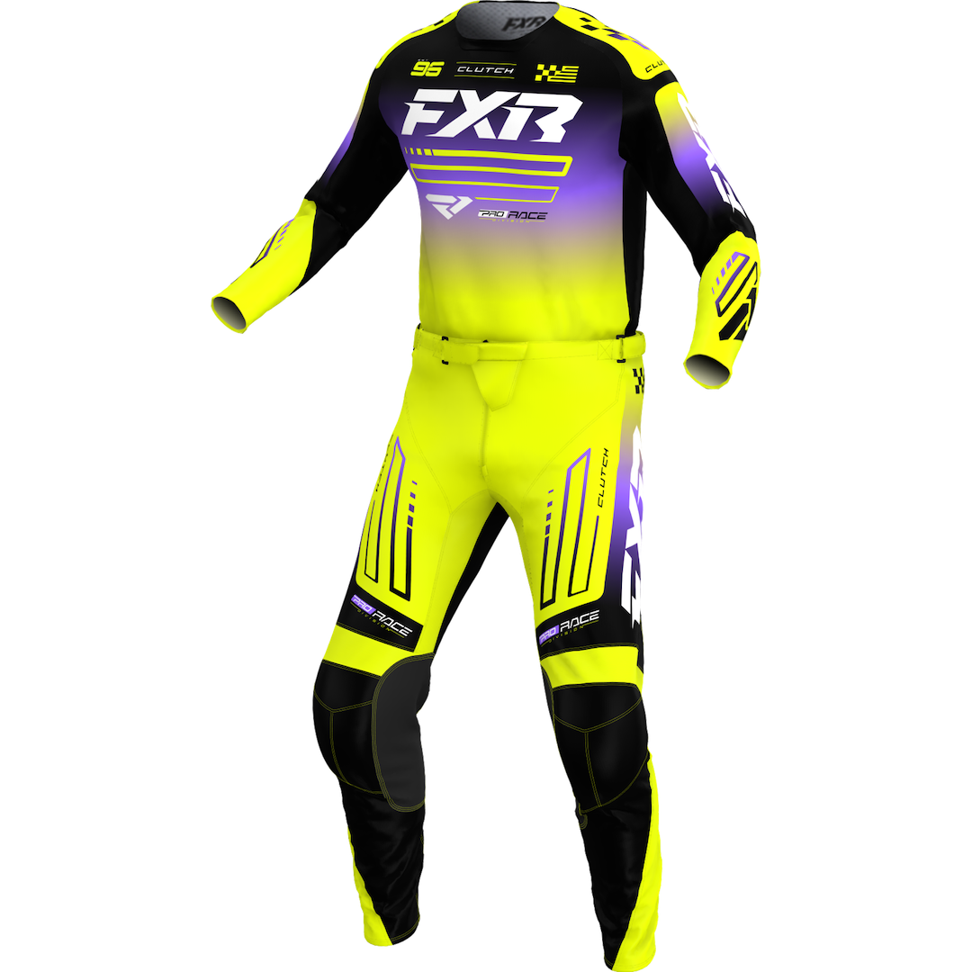 FXR Split 6" Sticker Hi-Vis/Black