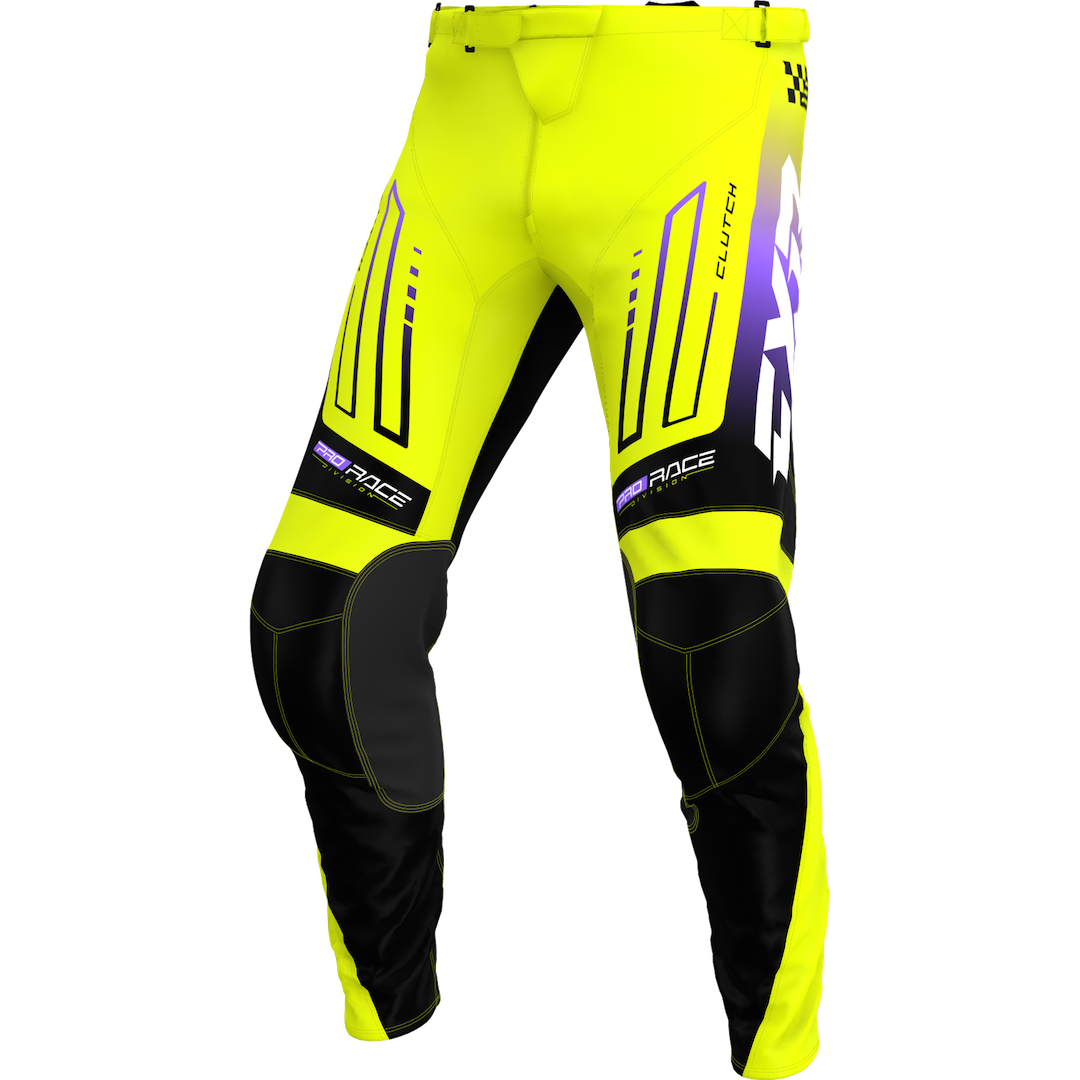 FXR YOUTH Clutch MX Pant 2026 HiVis/Black/Purple