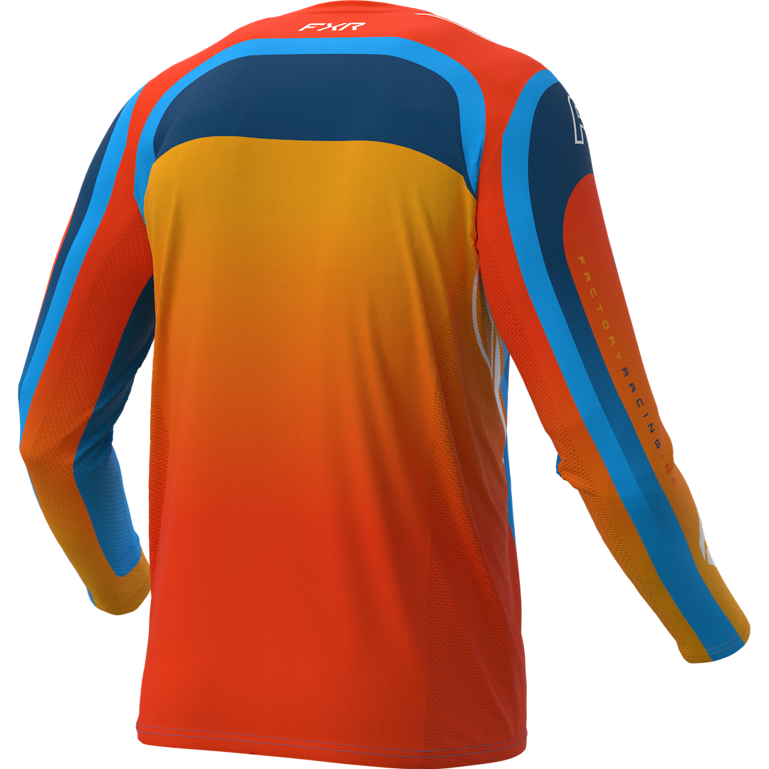 FXR YOUTH Podium MX Jersey 2027 Slate/Sky/Nuke