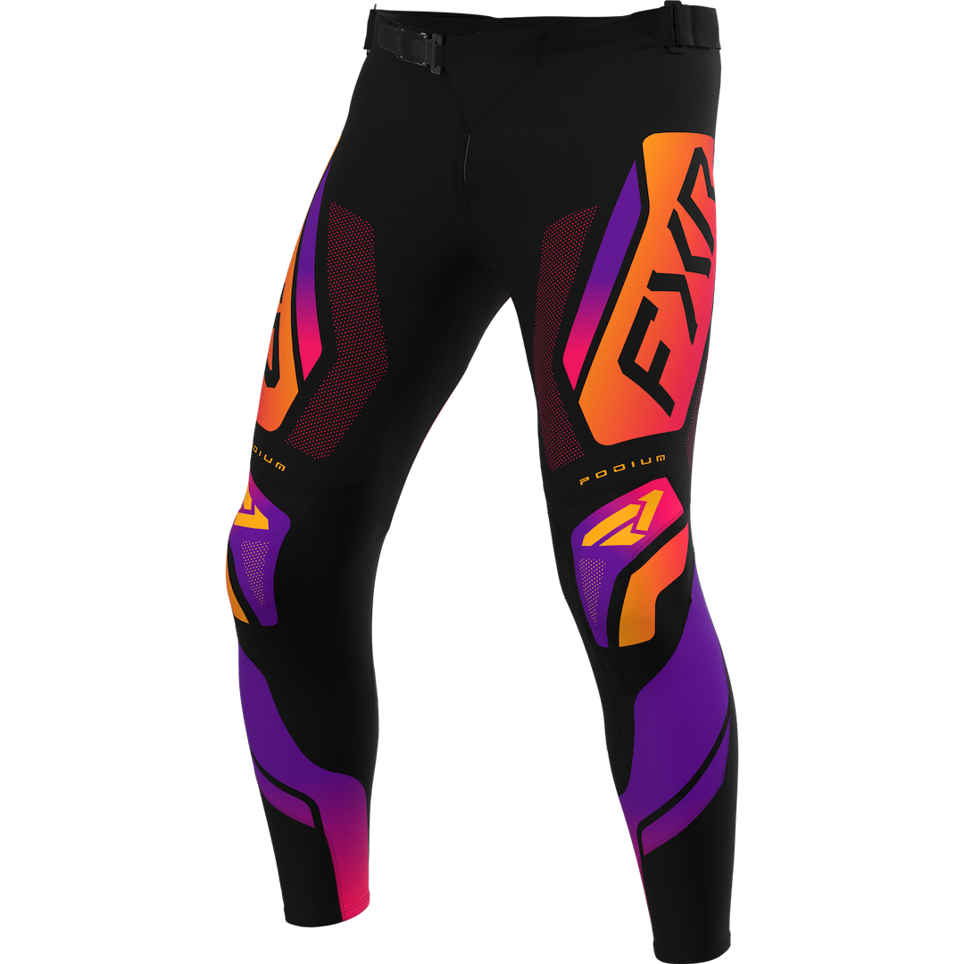 FXR YOUTH Podium MX Pant 2027 Black/Purple/Tang