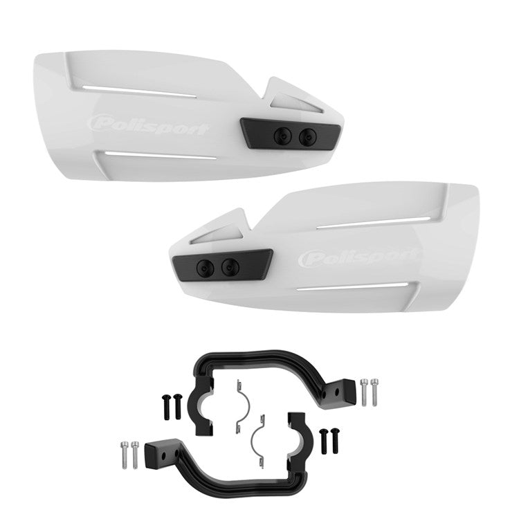 Polisport Hammer MX Hand Guards with Fitting Kit White