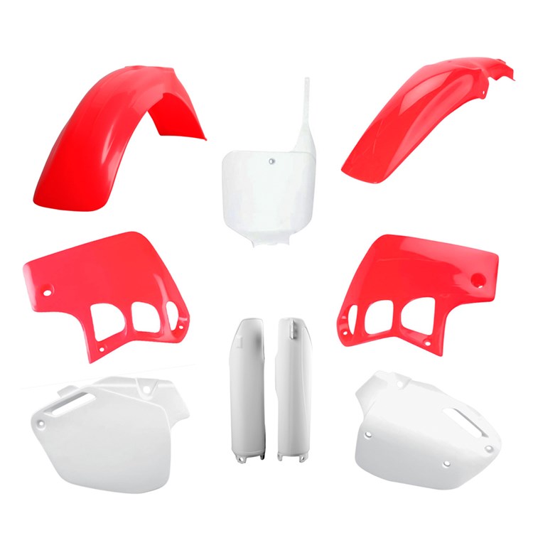 Polisport Plastic Kit HONDA CR500 95-01 OEM Red/White Inc Fork Guards