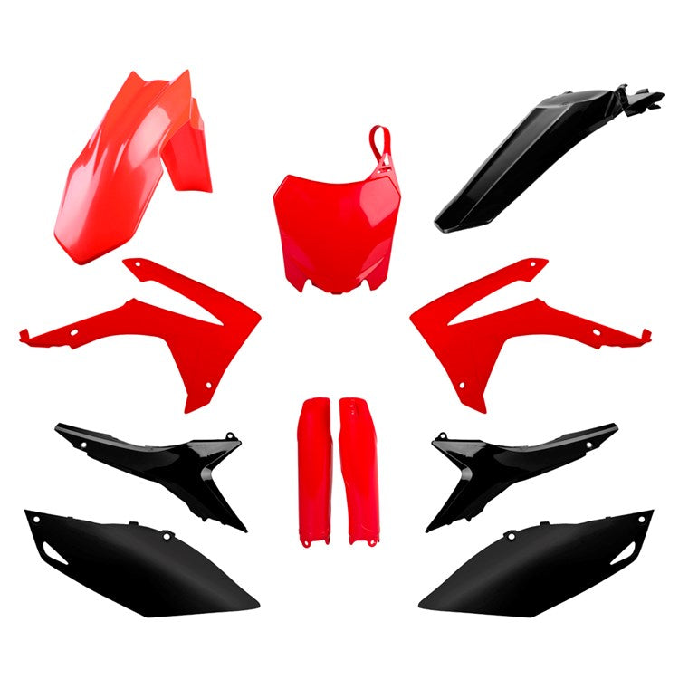Polisport Plastic Kit HONDA CRF250R 14-17, CRF450R 13-16 Red/Black Inc Fork Guards