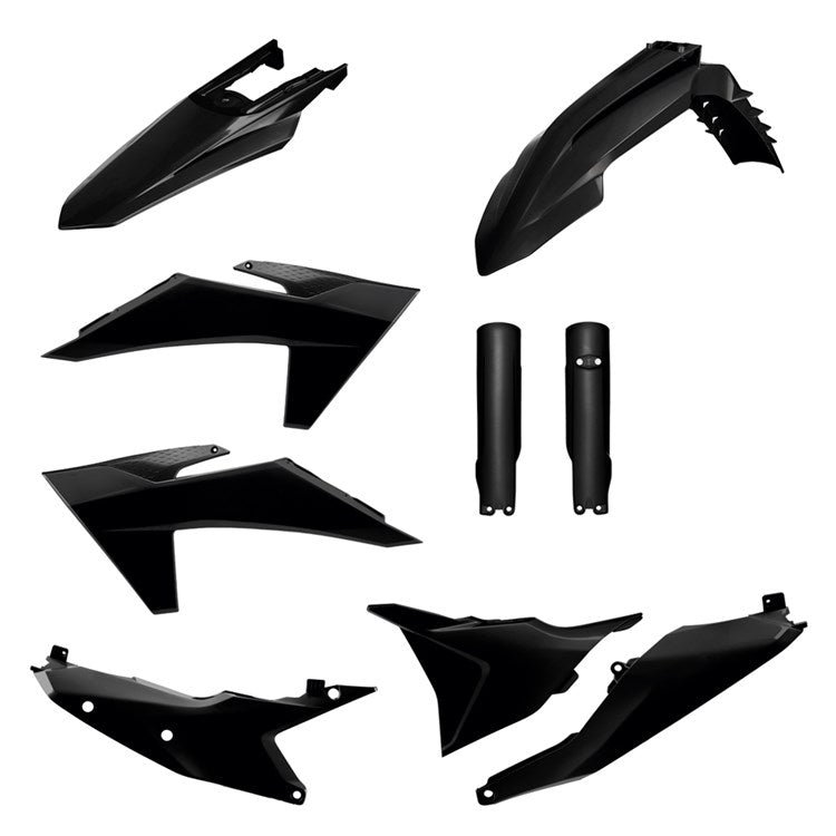 Polisport Plastic Kit KTM EXC/EXC-F 24-25 Enduro Without Headlight Mask Black