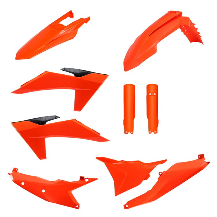 Polisport Plastic Kit KTM EXC/EXC-F 24-25 Enduro Without Headlight Mask Orange OEM