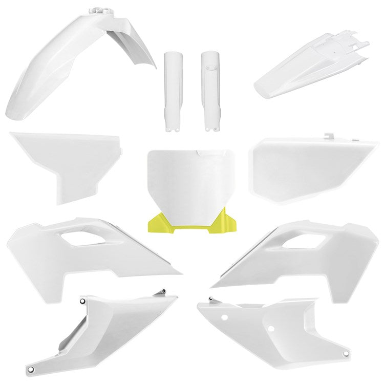 Polisport Plastic Kit HUSQVARNA TC/FC 23-24 Inc Fork Guards White