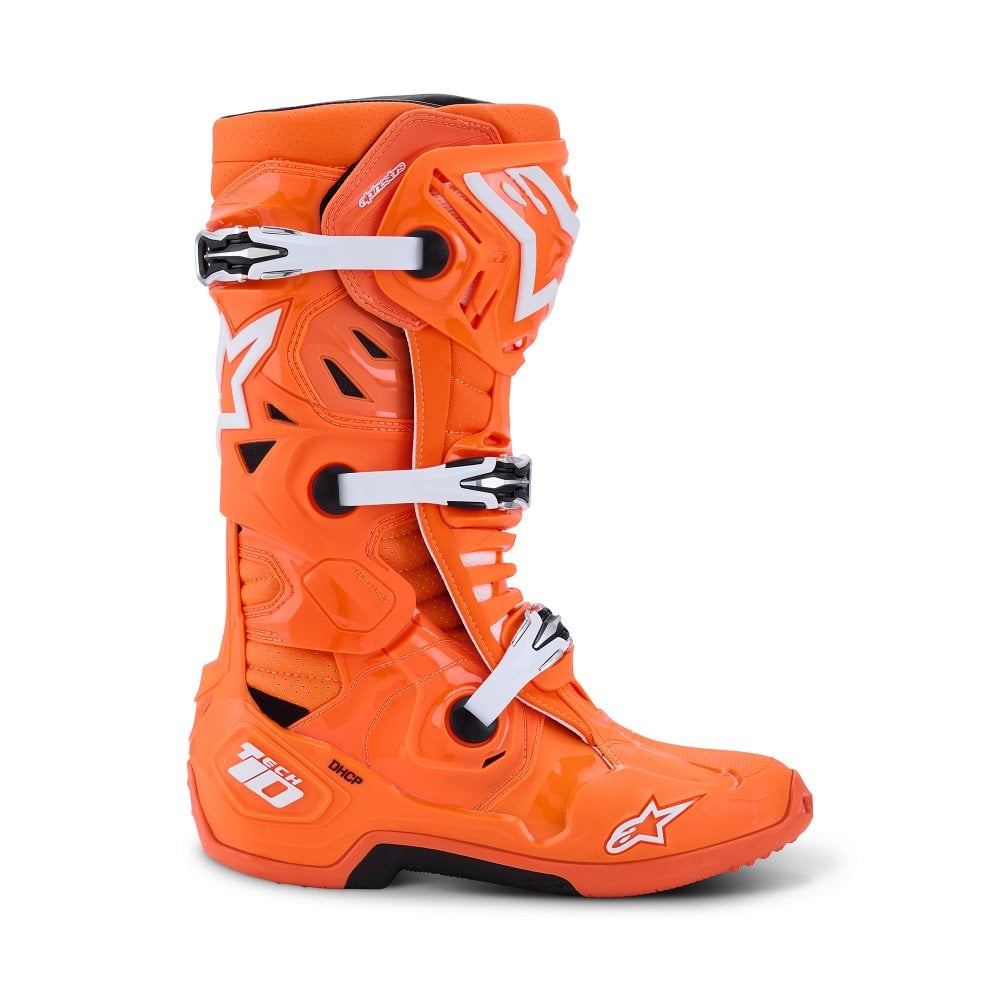 Alpinestars Tech 10 Supervented Motocross Boots Orange Fluo/Black/White