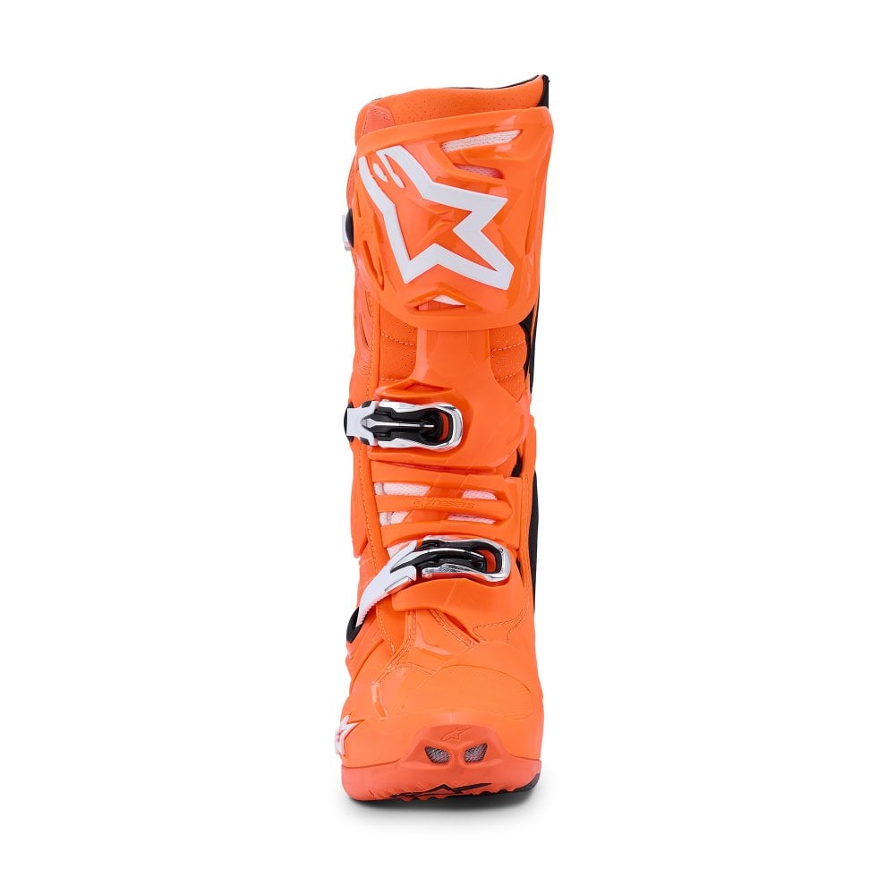 Alpinestars Tech 10 Supervented Motocross Boots Orange Fluo/Black/White
