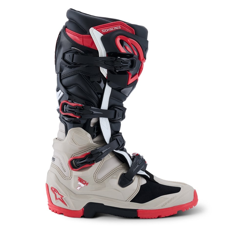 Alpinestars Tech 7 Enduro Boots Black/Light Grey/Bright Red