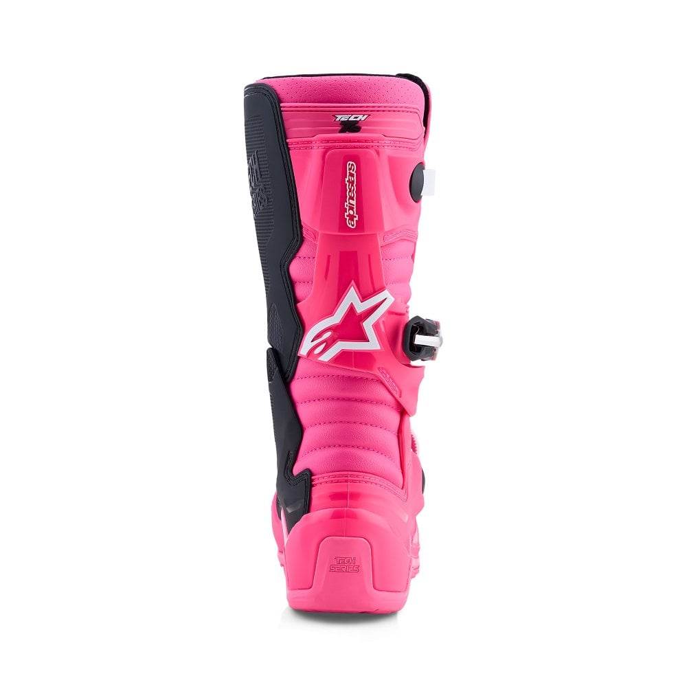Alpinestars Tech 7s YOUTH Motocross Boots Pink Fluo/Black/White