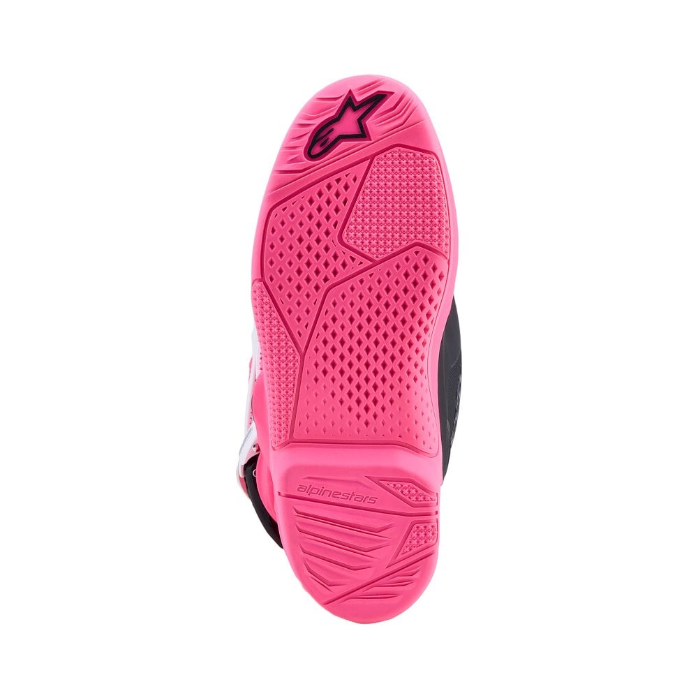 Alpinestars Tech 7s YOUTH Motocross Boots Pink Fluo/Black/White