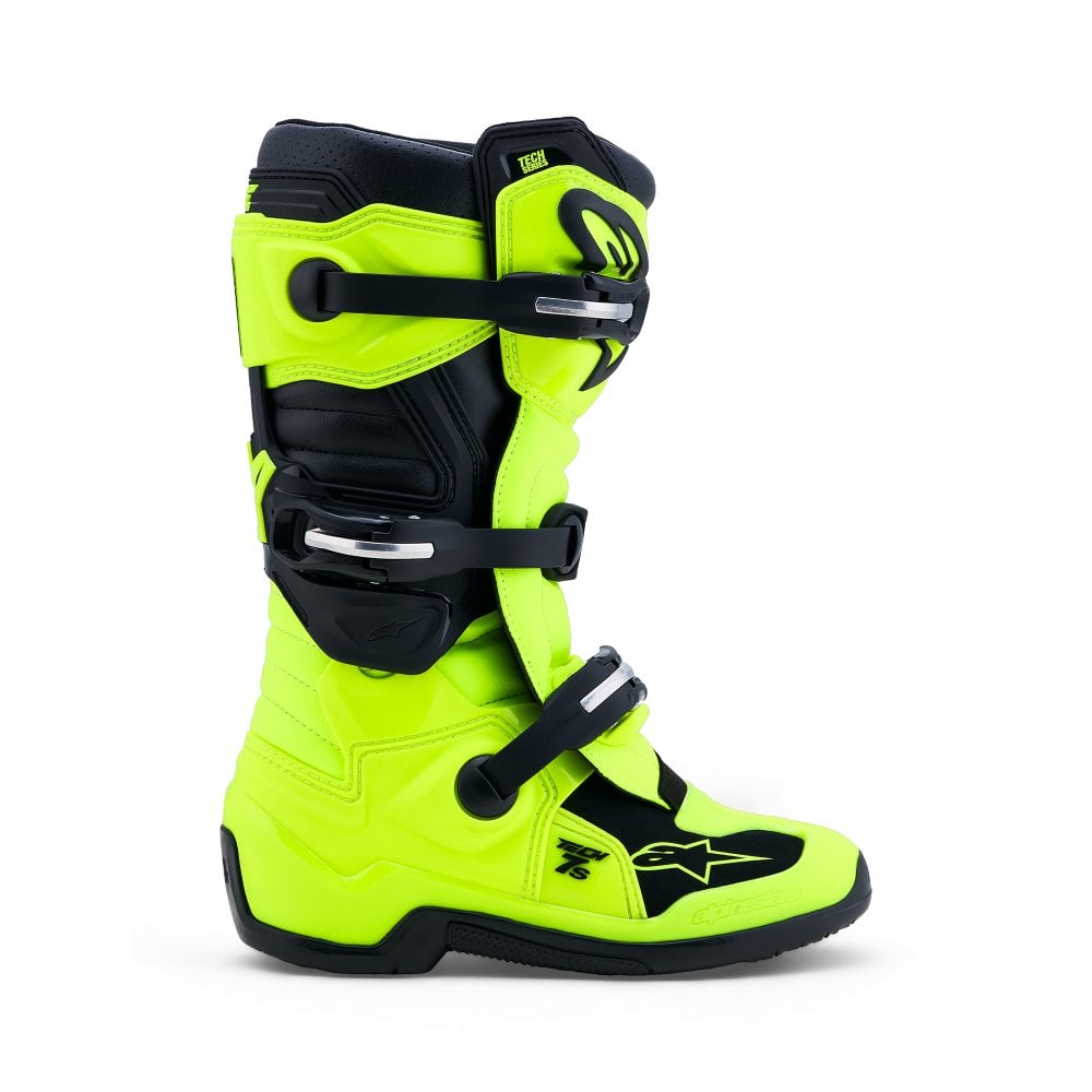 Alpinestars Tech 7s YOUTH Motocross Boots Yellow Fluo/Black