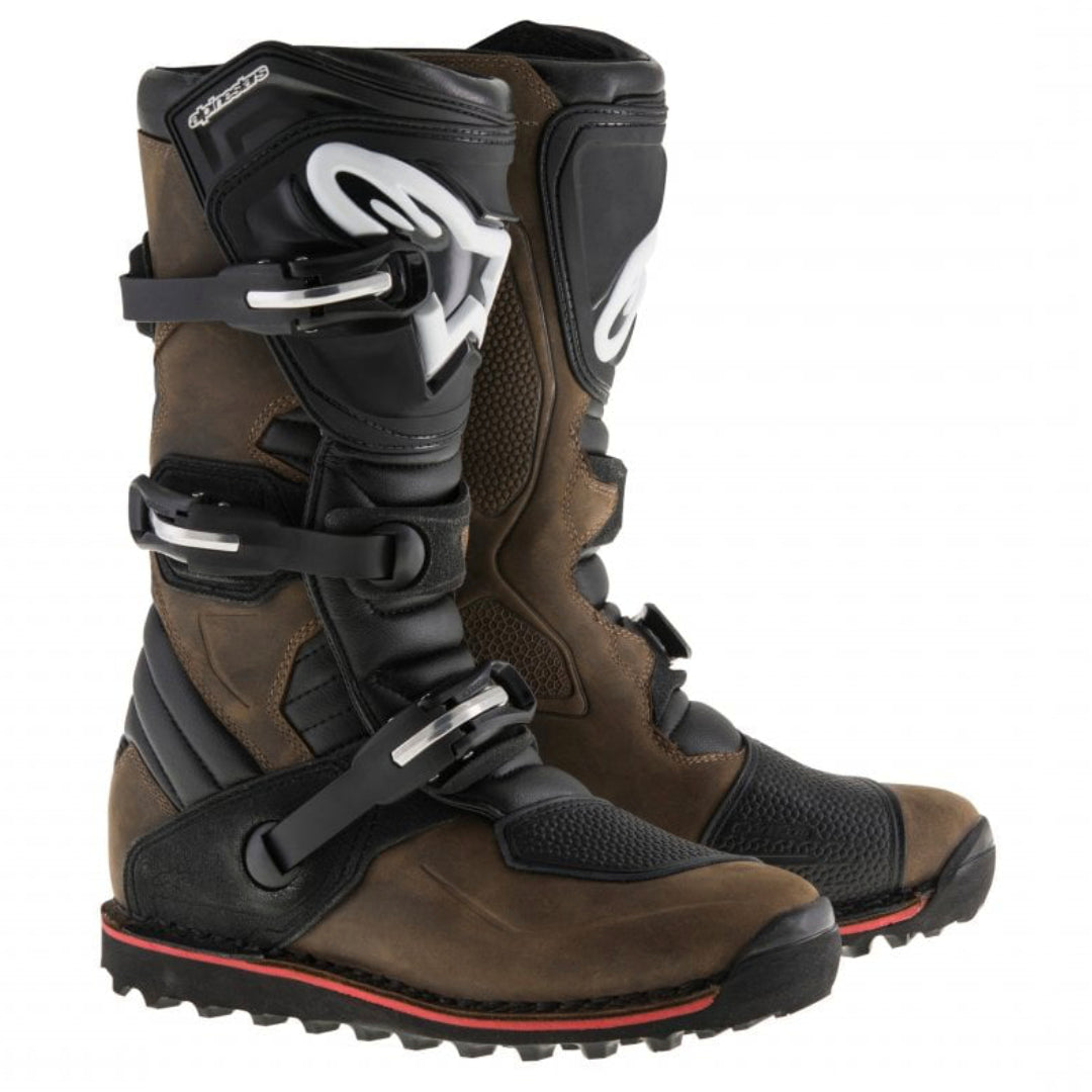 Alpinestars Tech-T Trials Boots Brown Oiled