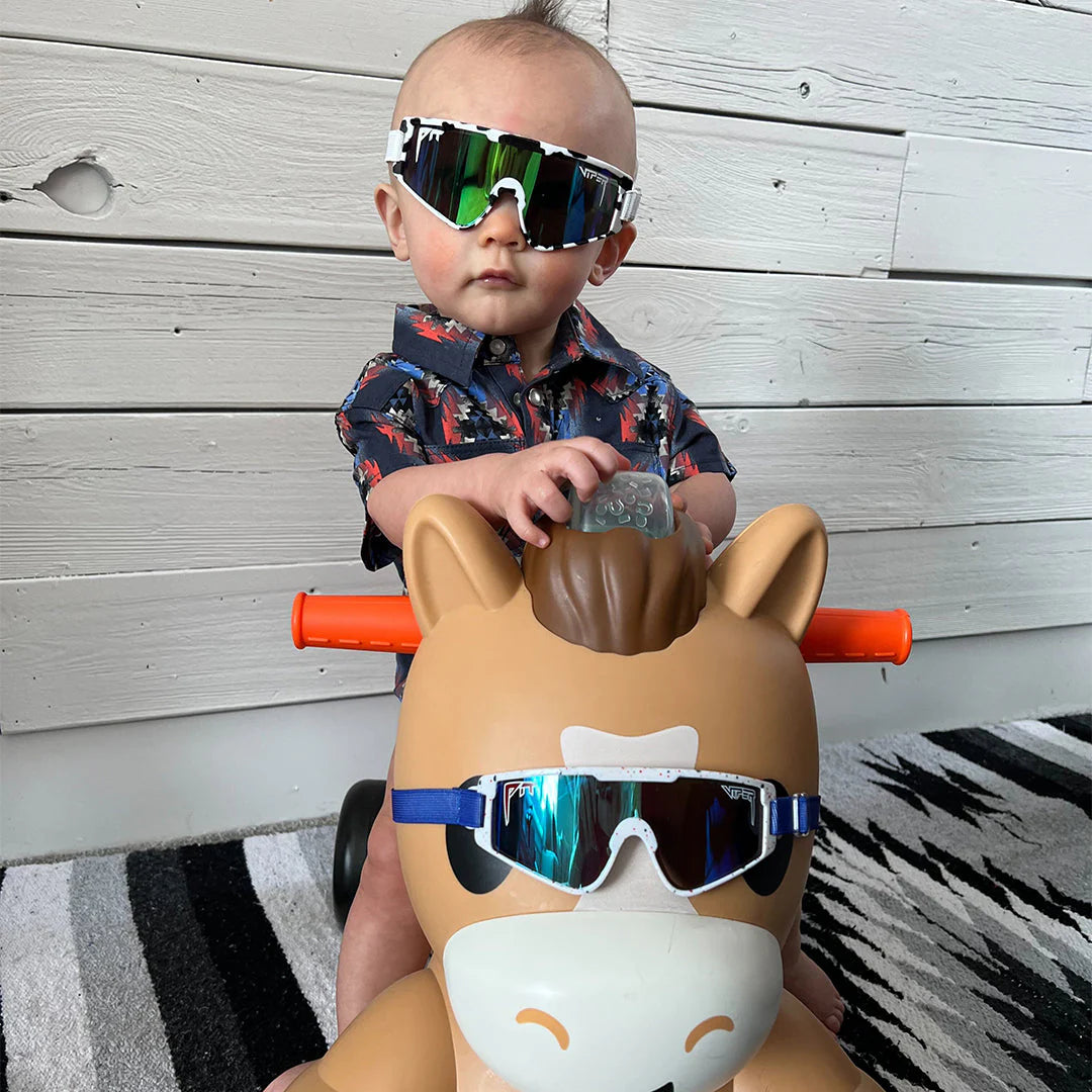 Pit Viper The Cowabunga Baby Vipes Sunglasses - Blue/Green Lens