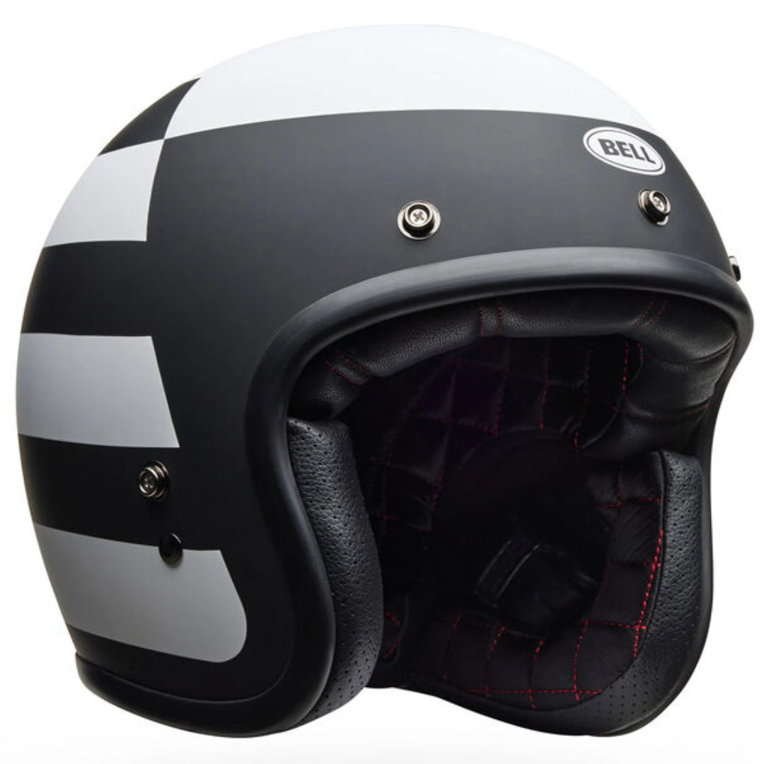 Bell Custom 500 Parlor Matte ECE Helmet Black/White
