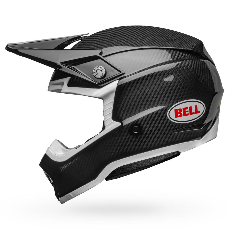 Bell Moto-10 Spherical Solid ECE MX Helmet Black/White