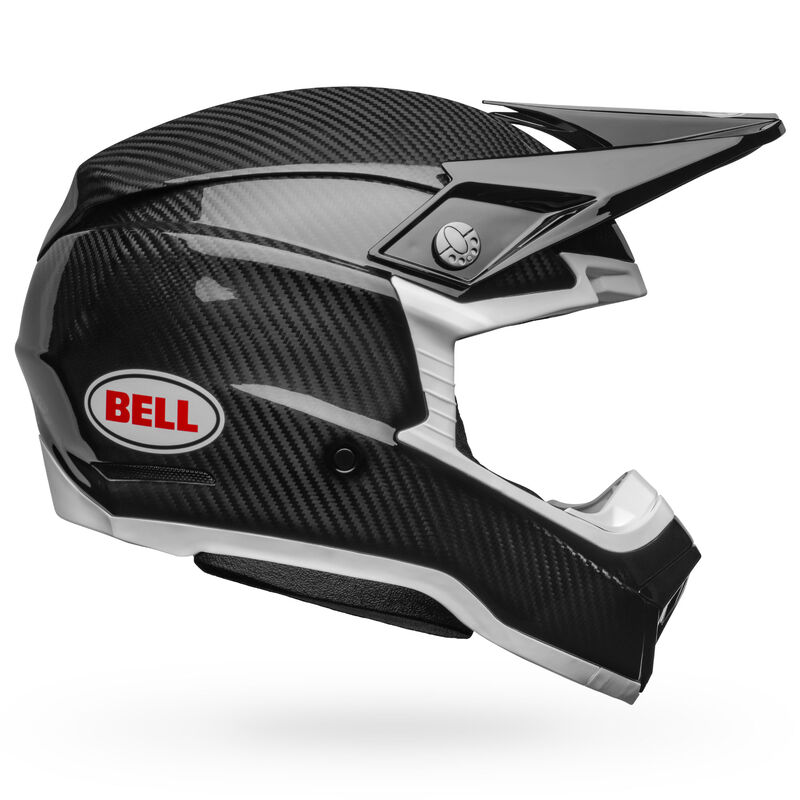 Bell Moto-10 Spherical Solid ECE MX Helmet Black/White