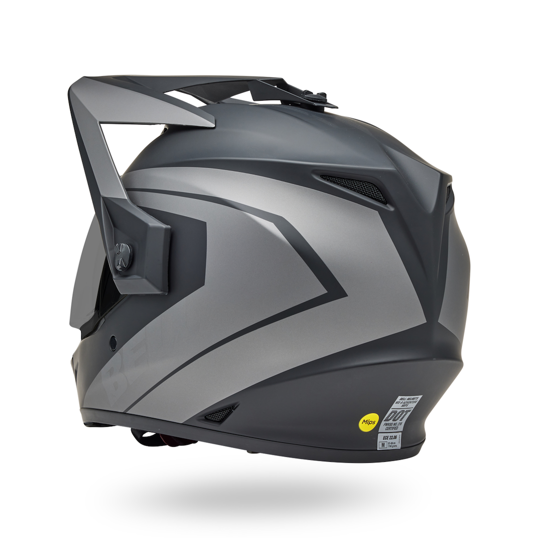 Bell MX-9 Adventure MIPS Blackout ECE Helmet Black/Grey - Clear Visor