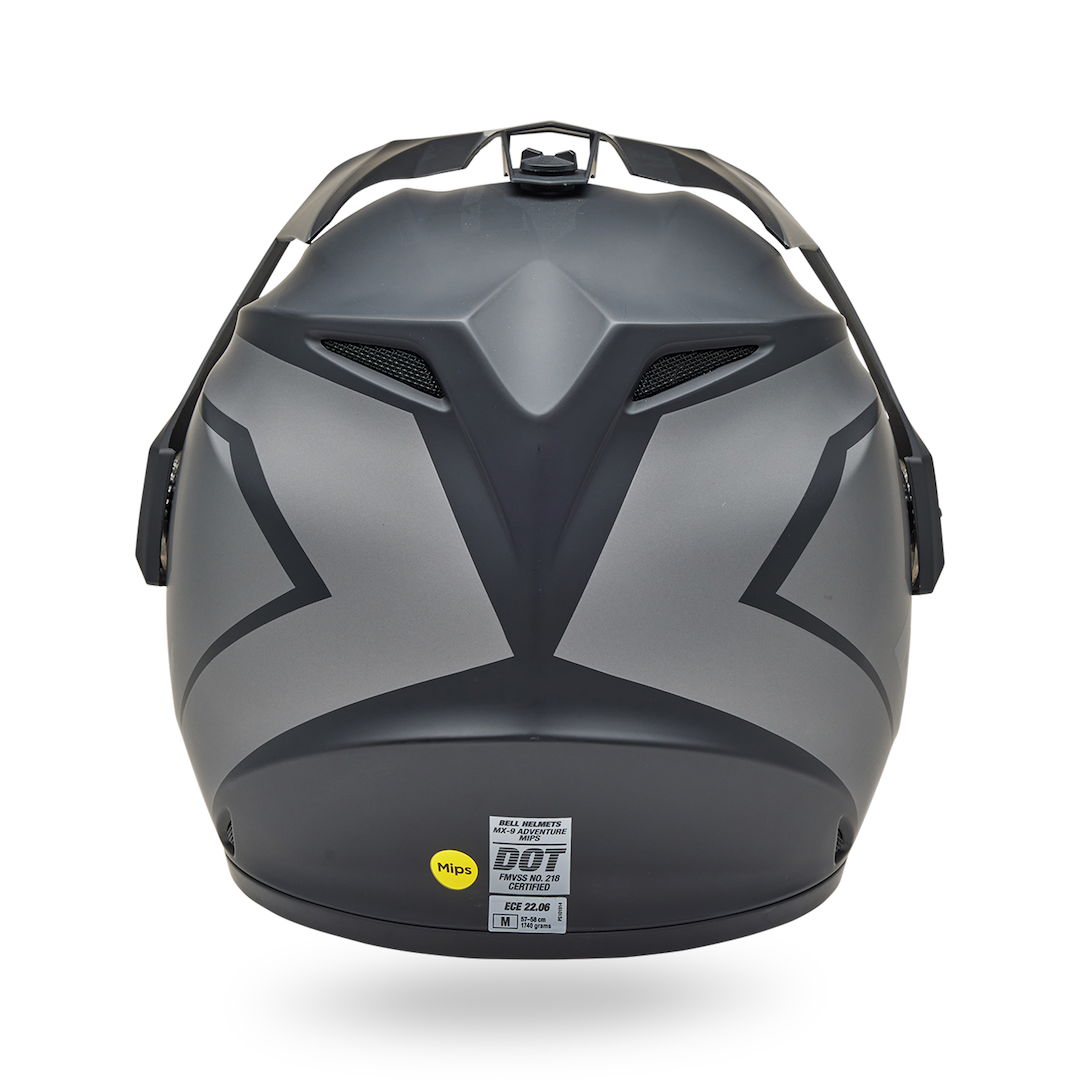 Bell MX-9 Adventure MIPS Blackout ECE Helmet Black/Grey - Clear Visor