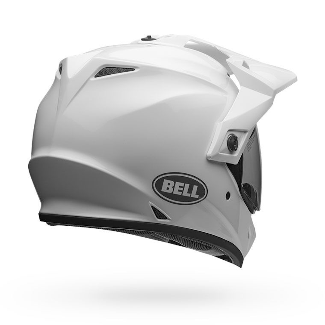 Bell MX-9 Adventure MIPS Solid ECE Helmet White - Clear Visor